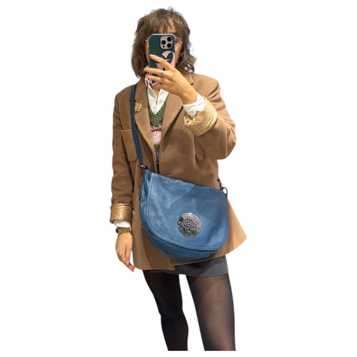Mulberry Daria Satchel Bag in Teal