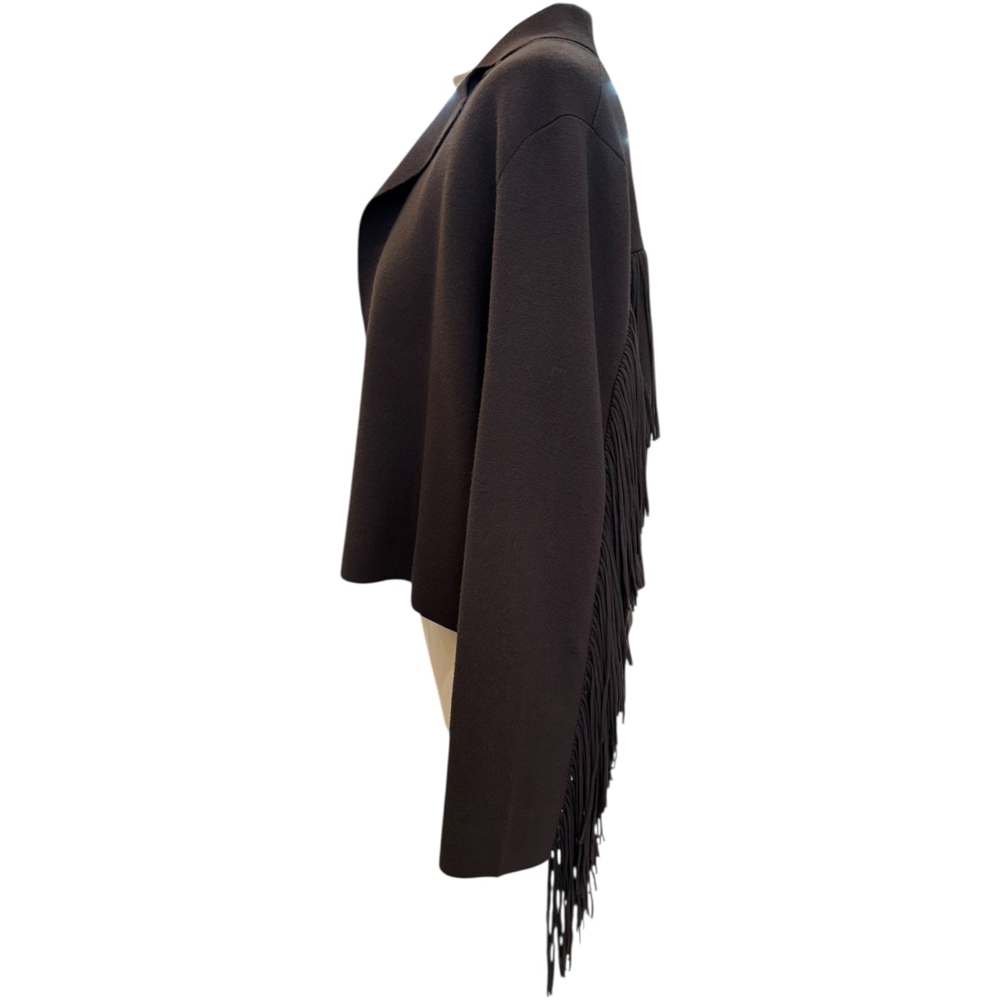 Marella Brown Fringed Cardigan - 8/10
