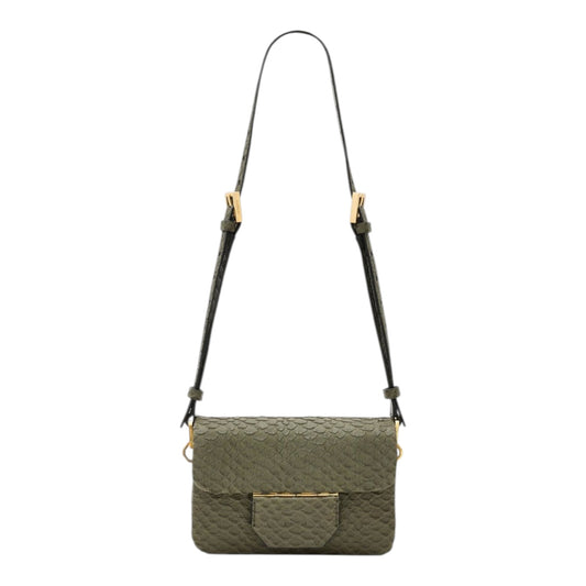 All Saints Jupiter Snake Effect Leather Crossbody Bag