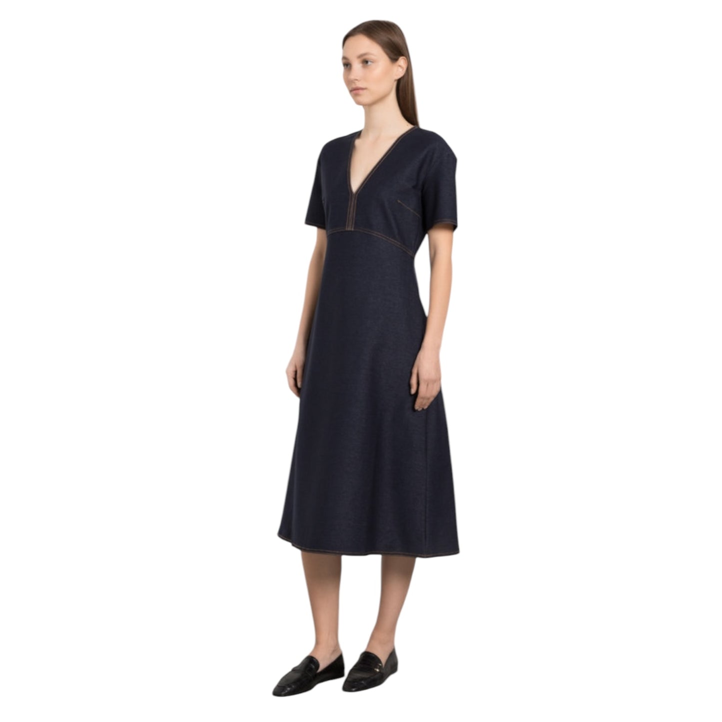 Max Mara Leisure Dark Denim Dress - 12 - NEW
