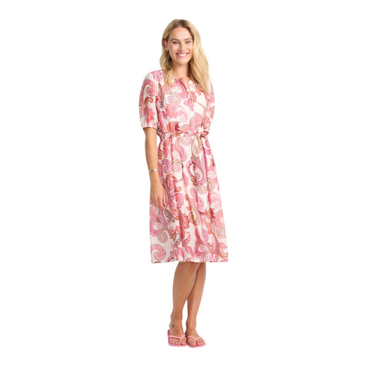 Costa Mani Daffodil Dress in Pink Flower - 10/12 - NEW