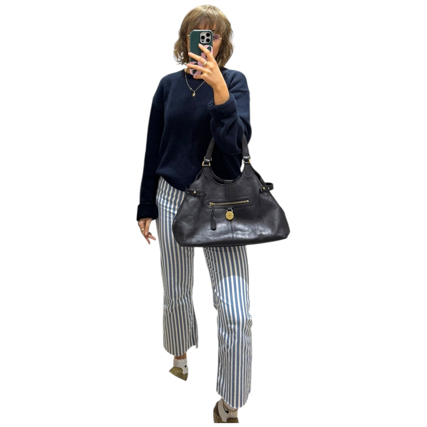 Mulberry Black Somerset Hobo Tote Bag