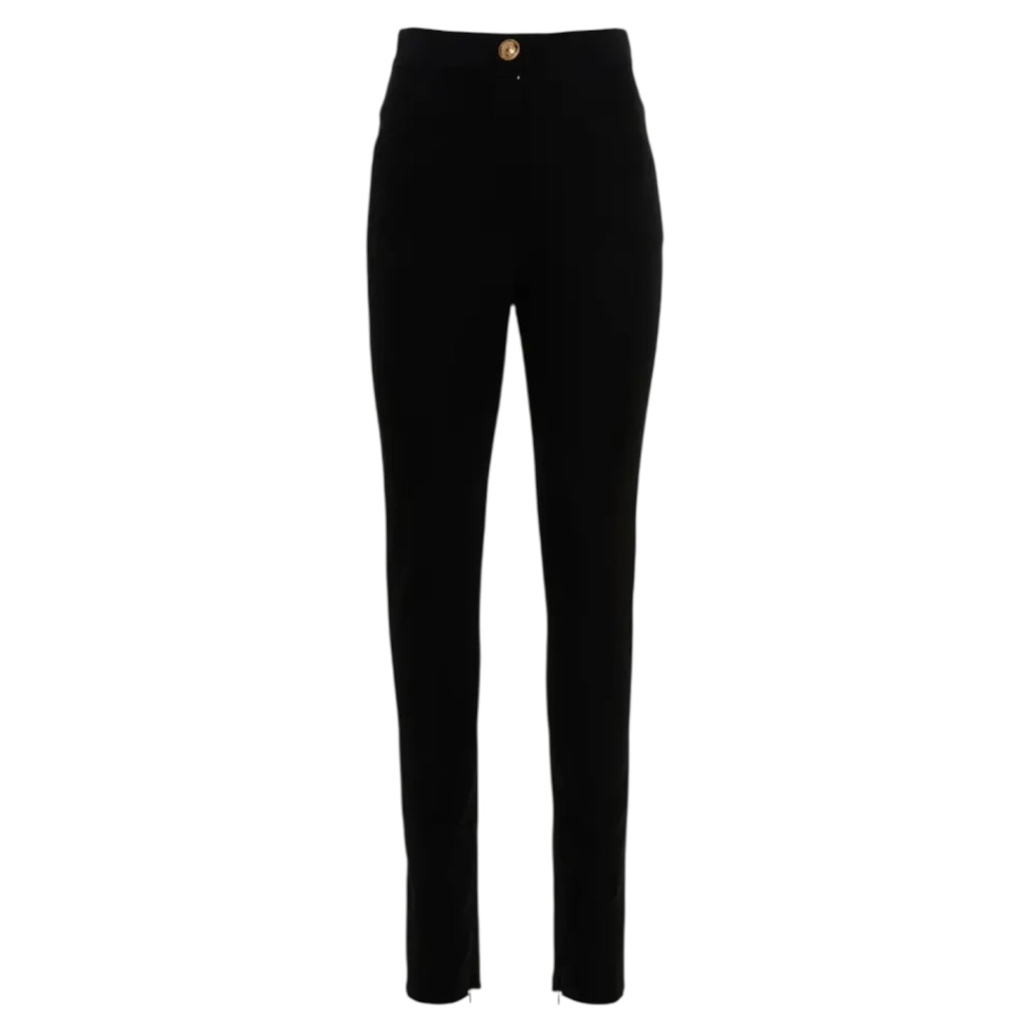 Balmain Black Wool Tapered Tailored Trousers - 10