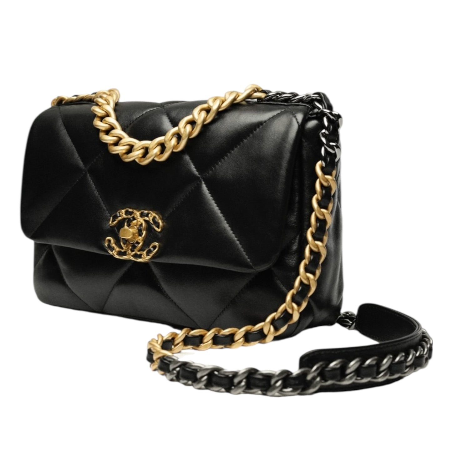 Chanel Black Quilted '19' Bag