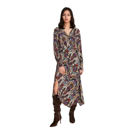 Emme Paisley Print Midi Dress - 14