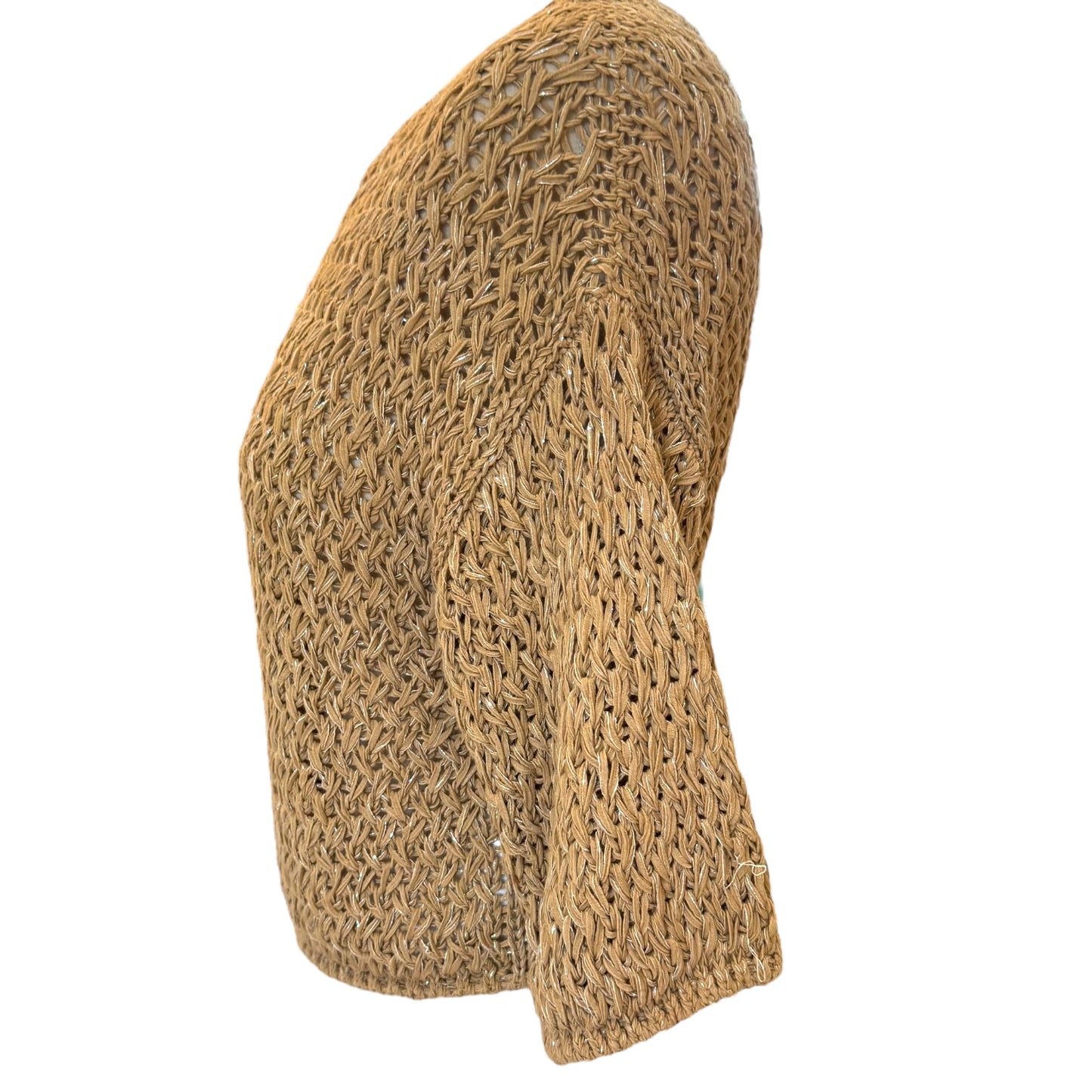 Marella Coffee Crochet Top - 8/10 - NEW