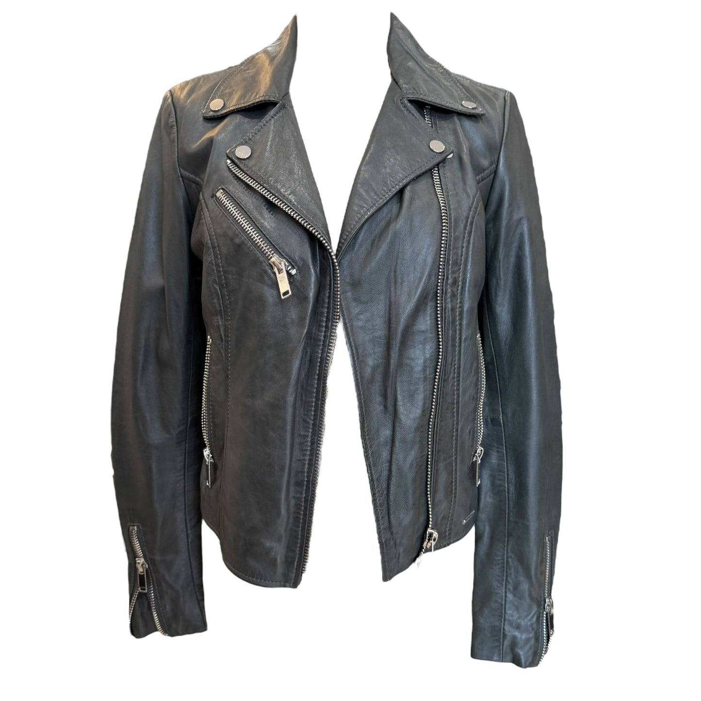 Rino and Pelle Green Leather Jacket - 8