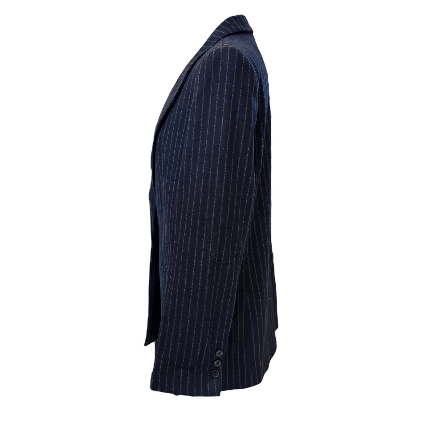 & Other Stories Navy Pinstripe Blazer - 10