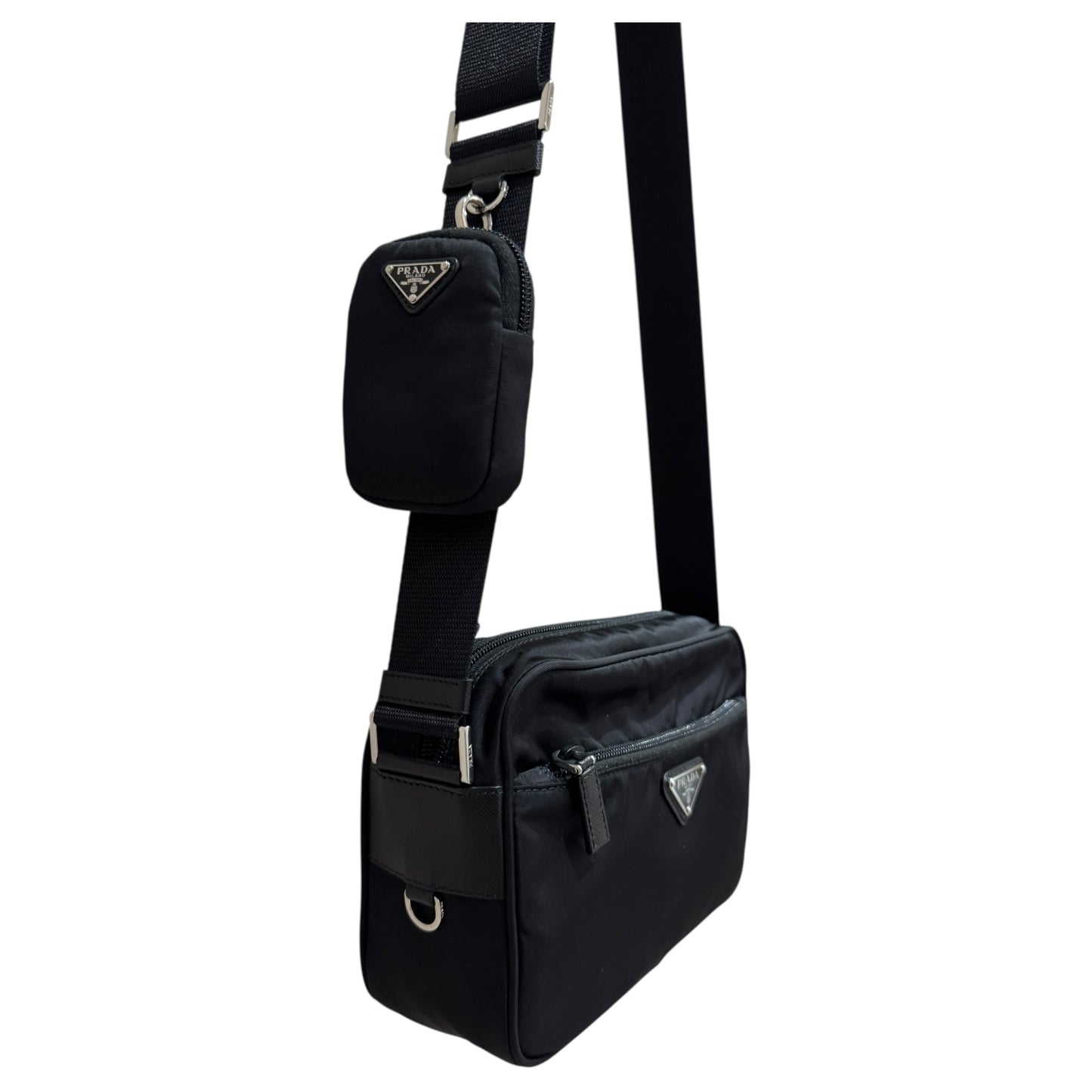 Prada Black Re-Nylon Cross Body Bag