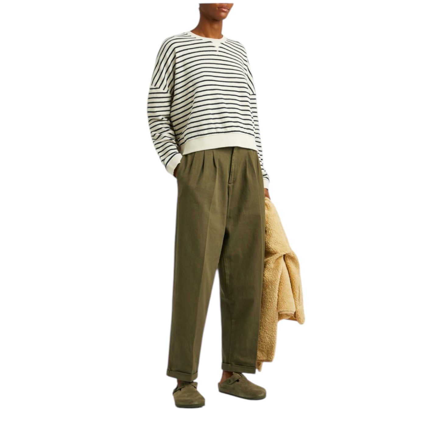 YMC Khaki 'Keaton' Trousers - 12