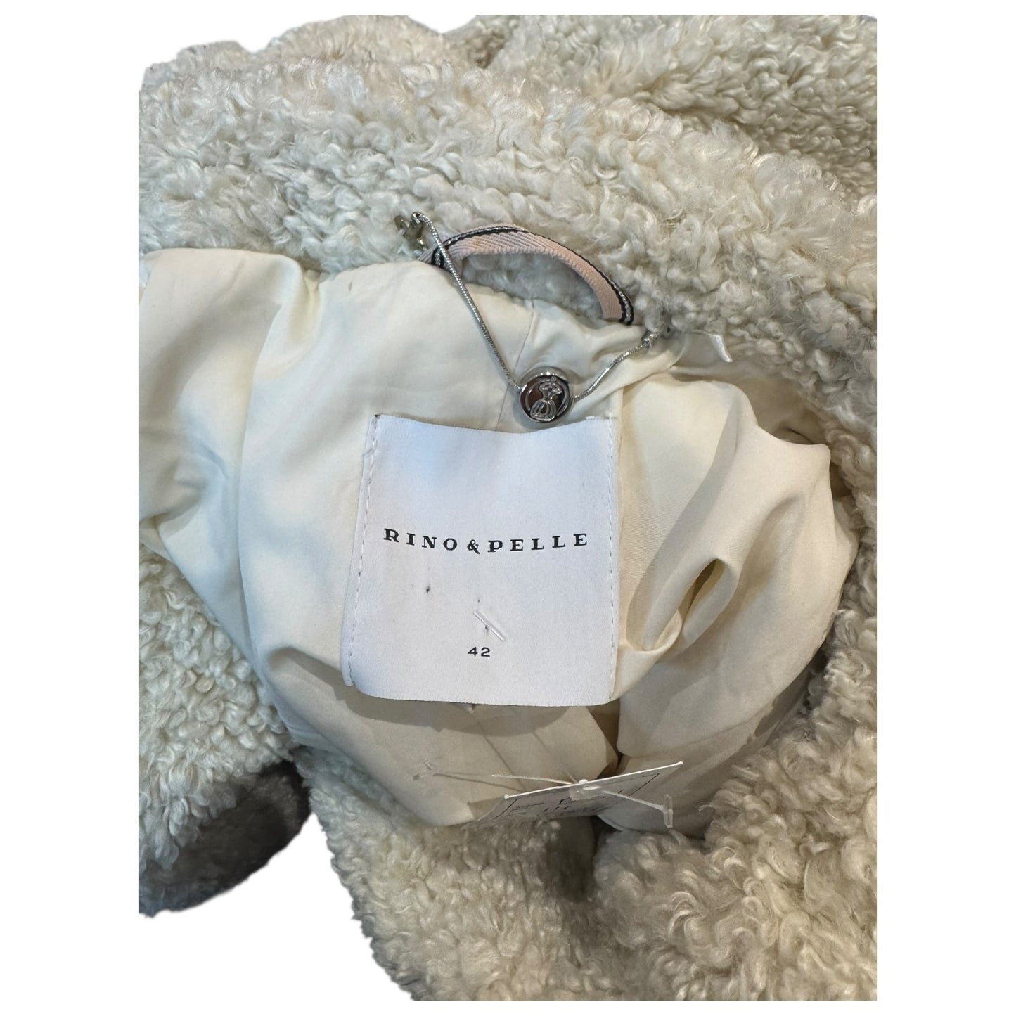 Rino and Pelle Cream Teddy Fleece Setia Coat - 14