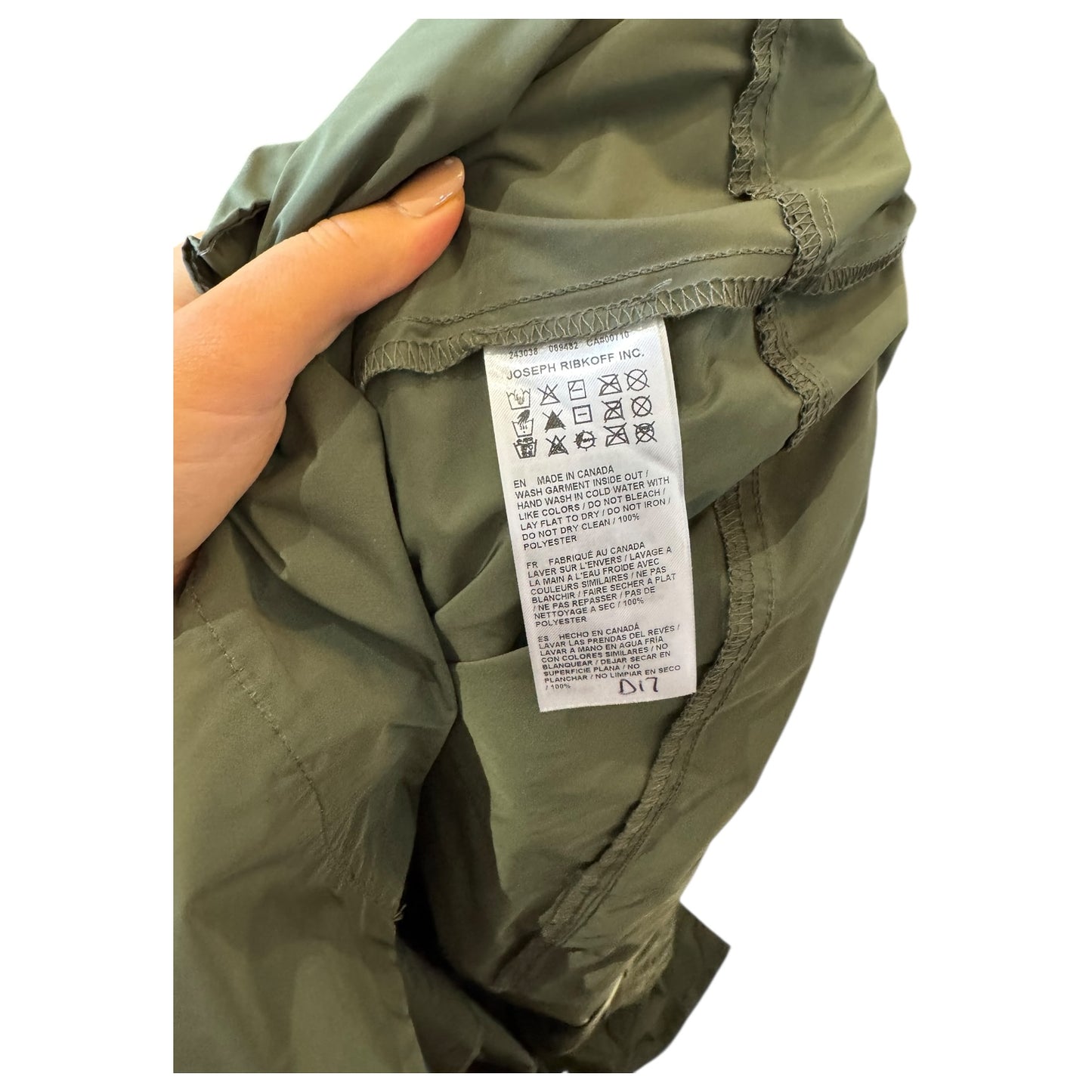 Joseph Ribkoff Khaki Enigma Cocoon Coat - 18