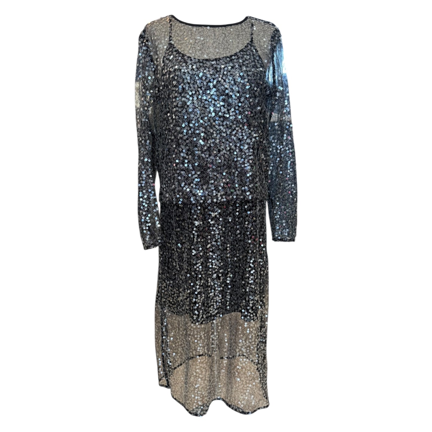 Karen by Simonsen Sequined Dress and Top in Meteorite - 10