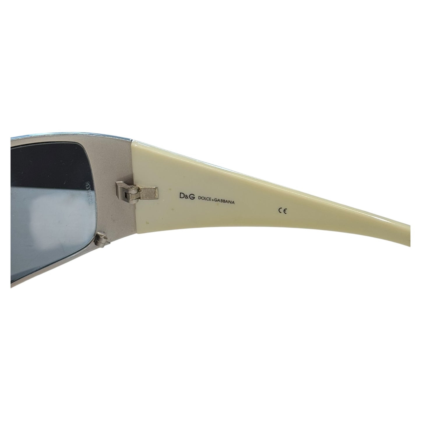Dolce and Gabbana Silver and Cream Sunglasses