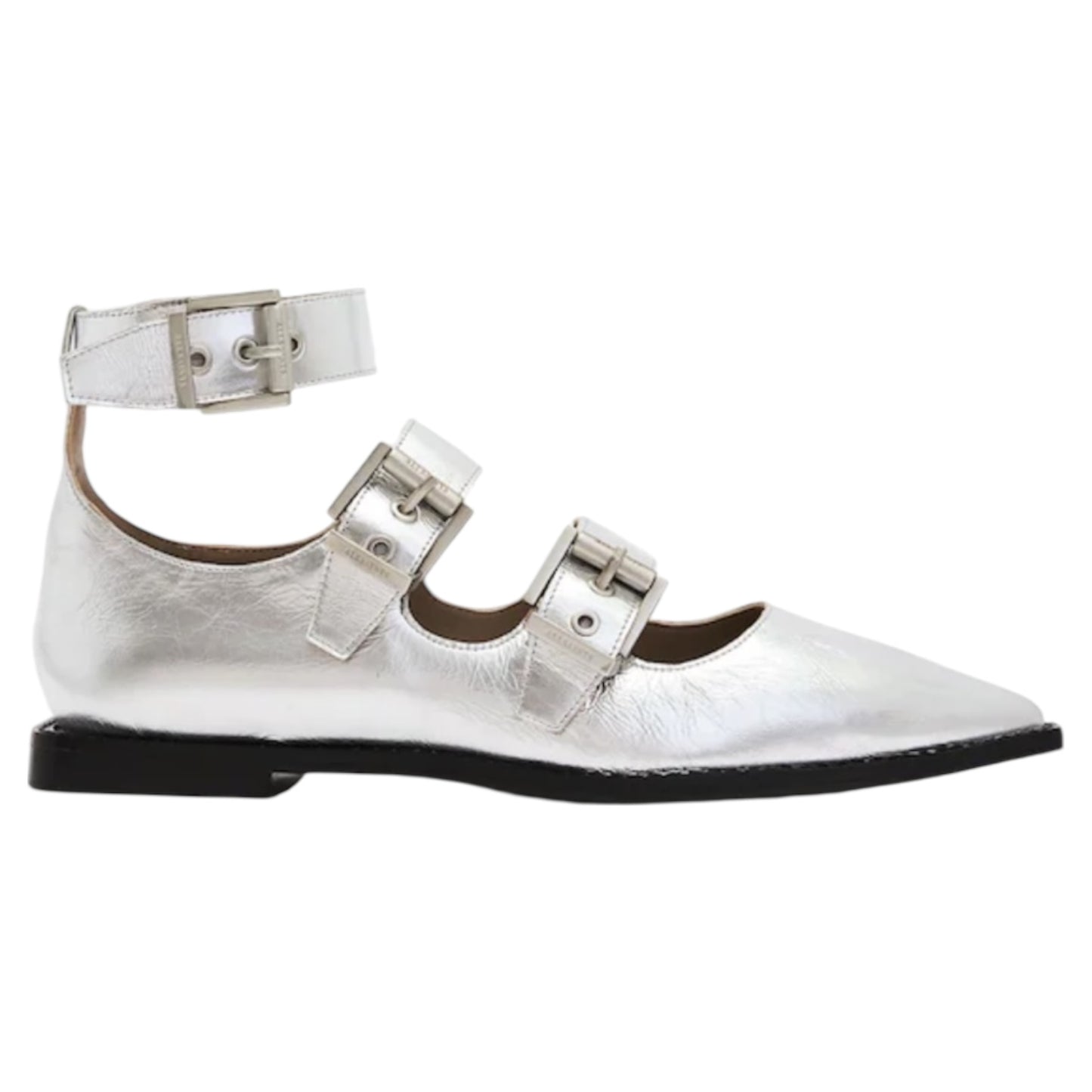 All Saints Silver Susan Shoes - 39 / 6