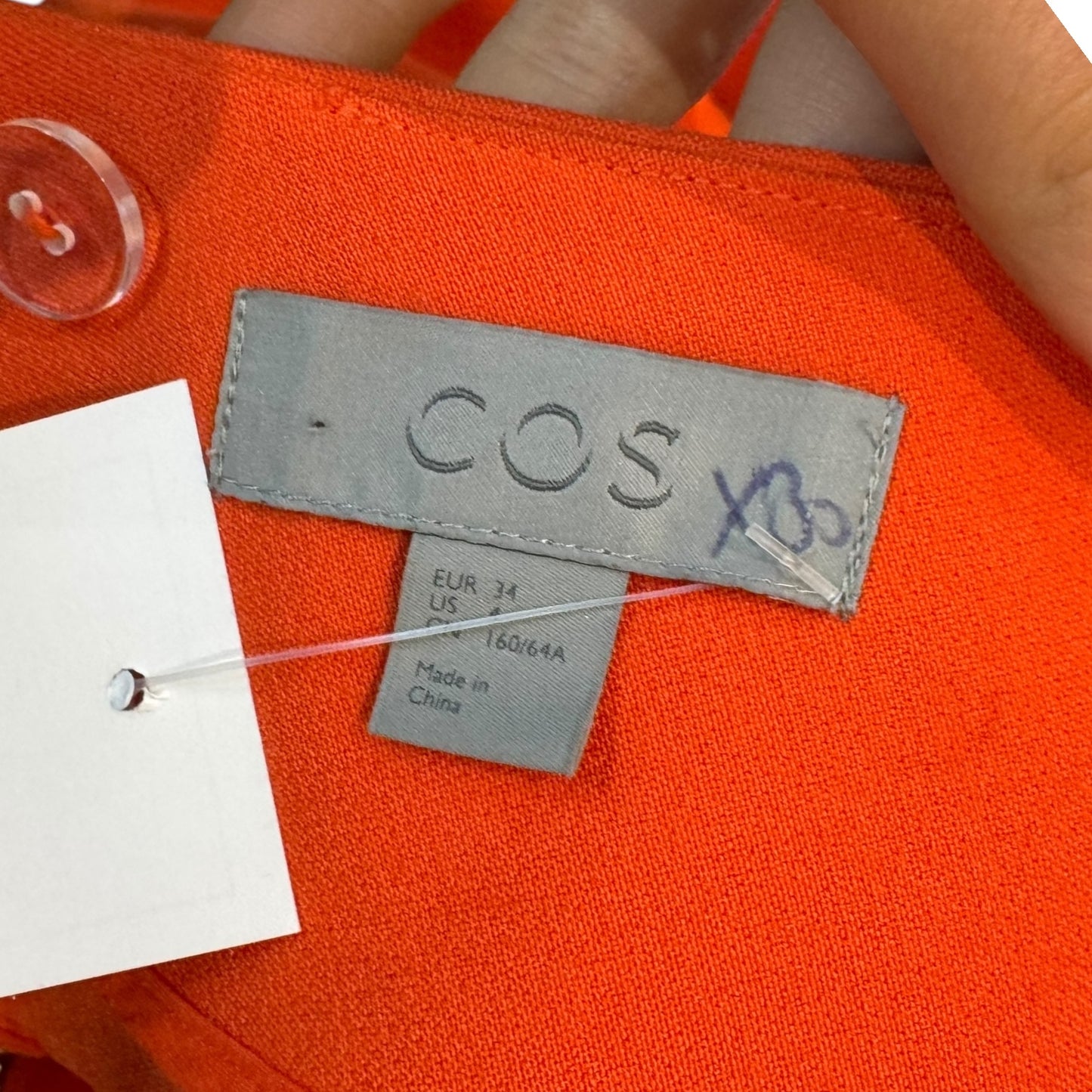 COS Orange A Line Skirt - 10