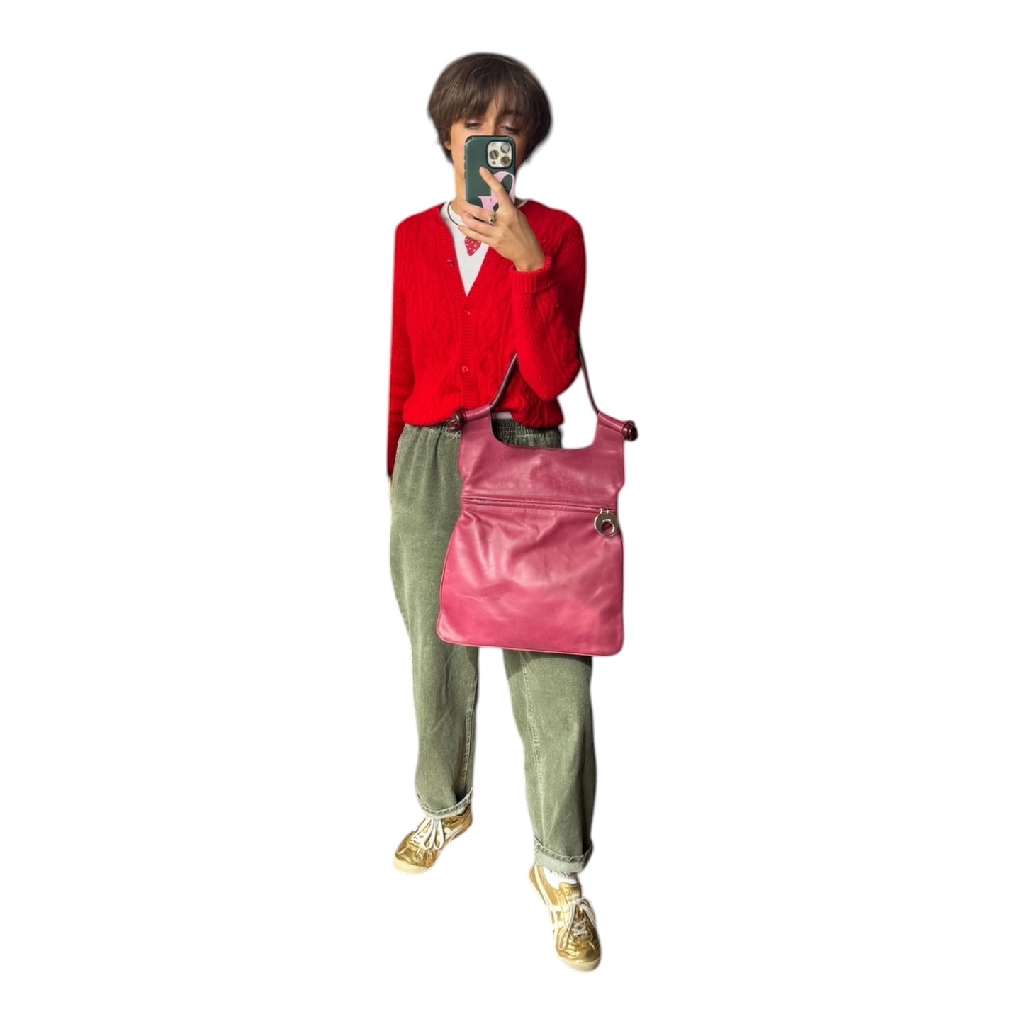 Mulberry Dark Pink Saddle Bag