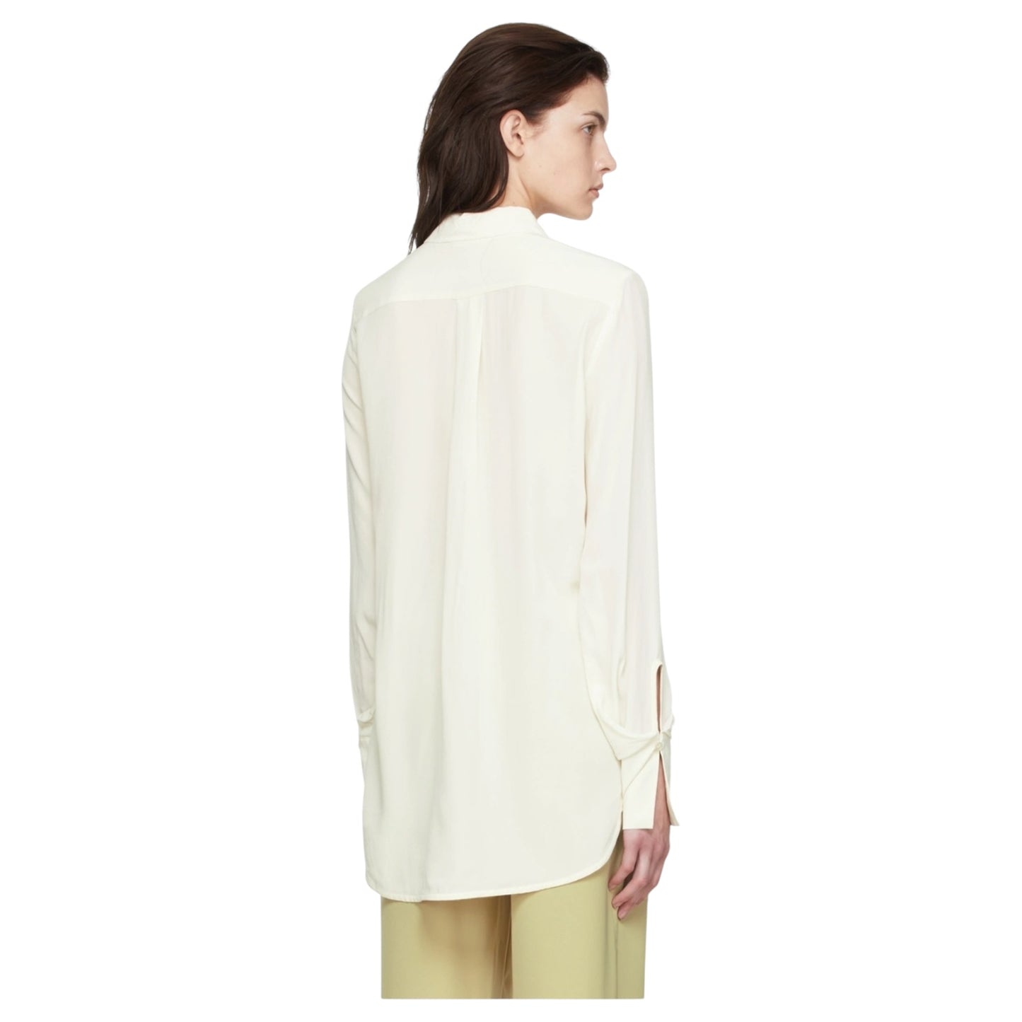 By Malene Birger Cream Silk Shirt - 14/16