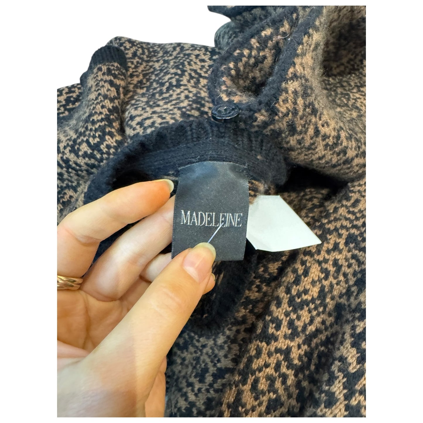 Madeleine Brown and Black Skirt, Sweater and Detachable Snood - 12