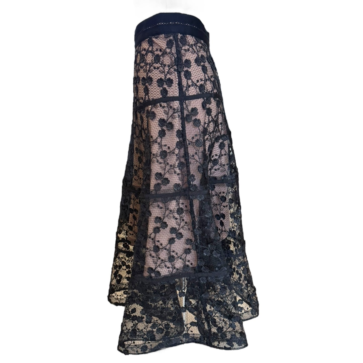 Alexis Black Lace Skirt - 12