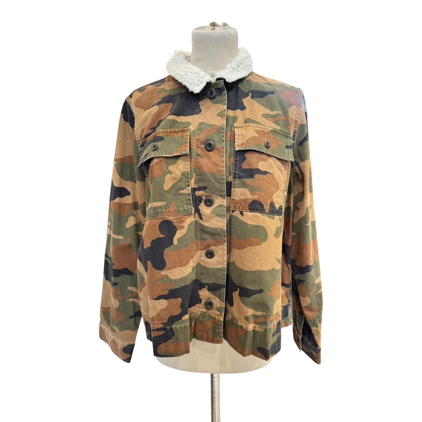 Madewell Northward Cropped Army Jacket - 14