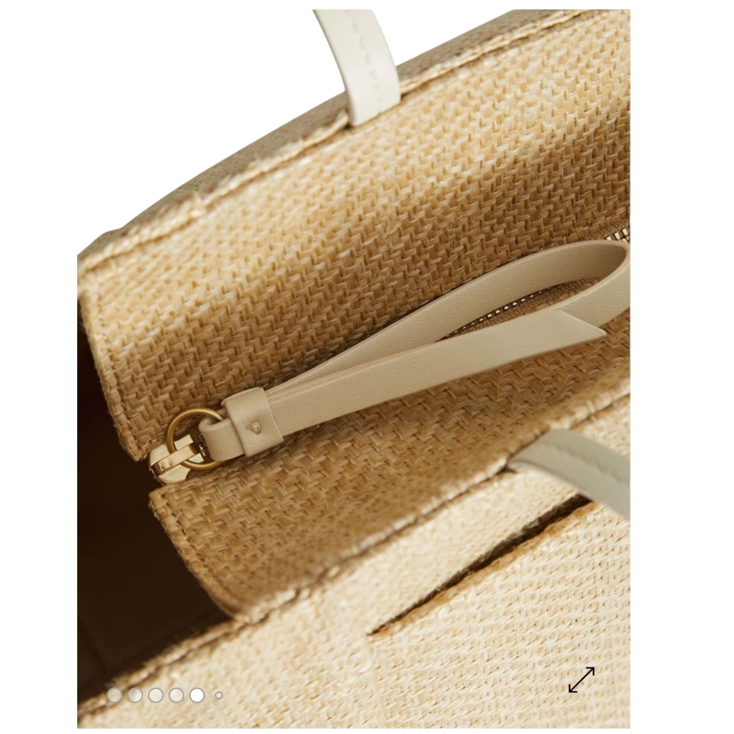 Reiss Bailey Raffia Tote Bag