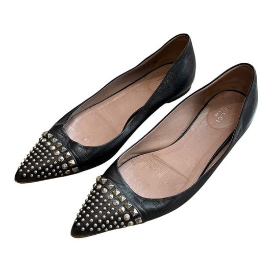 Gucci 'Caroline' Studded Flats - 38/5