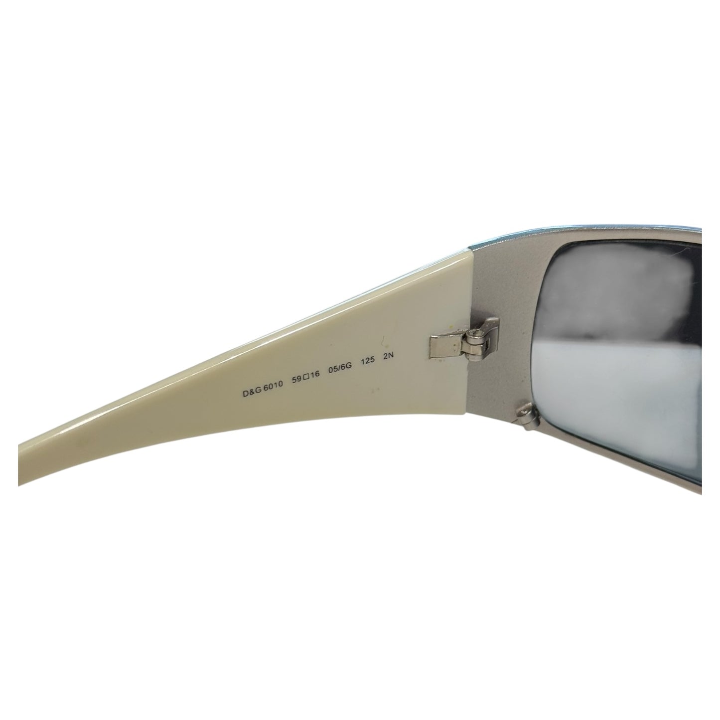 Dolce and Gabbana Silver and Cream Sunglasses