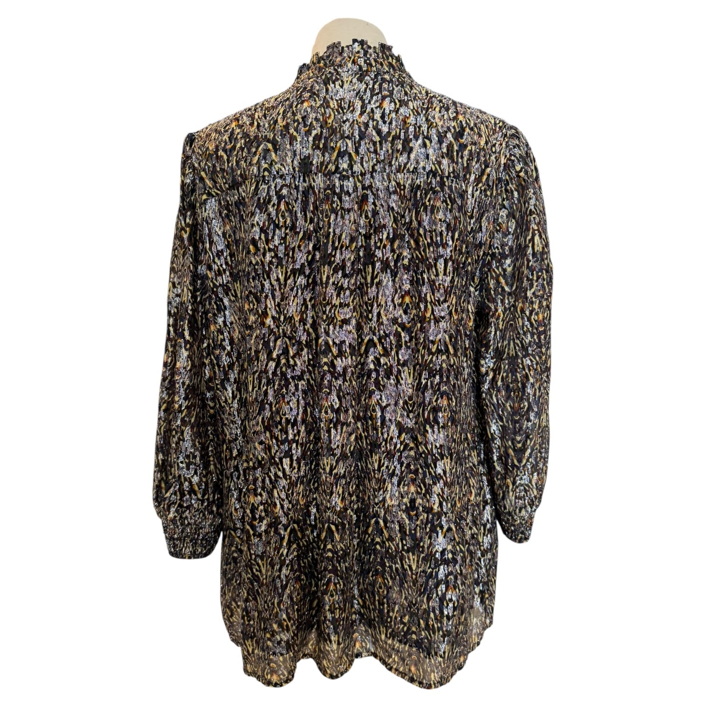 Ba&sh Gallas Metallic Tie Neck Top - 12