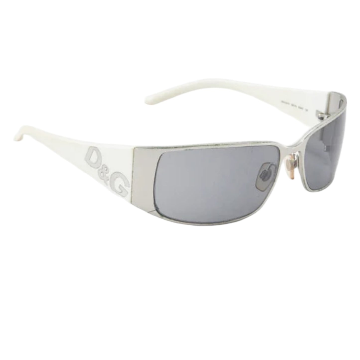Dolce and Gabbana Silver and Cream Sunglasses