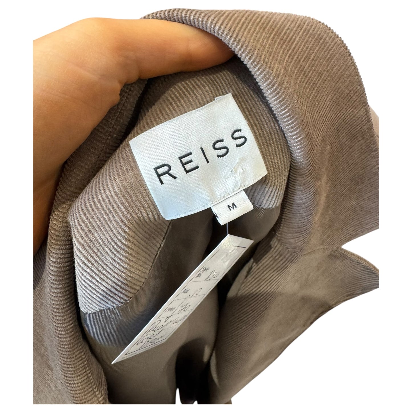Reiss Taupe Cord Blazer - 12