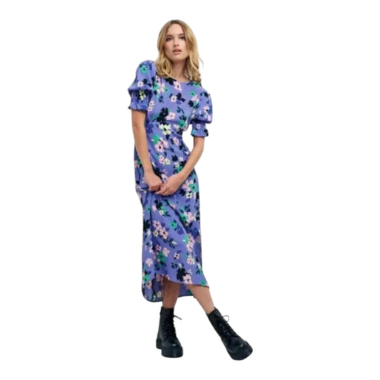 Nobody's Child Purple Floral Midi Dress - 10