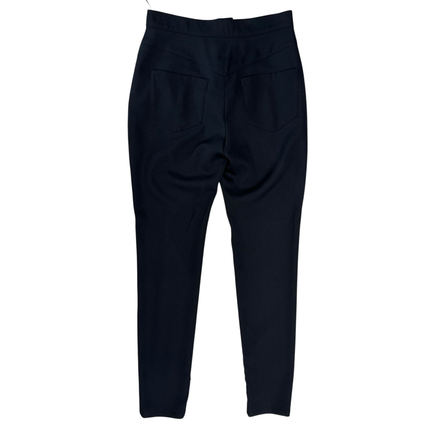 Balmain Black Wool Tapered Tailored Trousers - 10