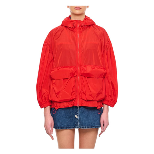 Simone Rocha Red Oversized Cargo Jacket - 8/10