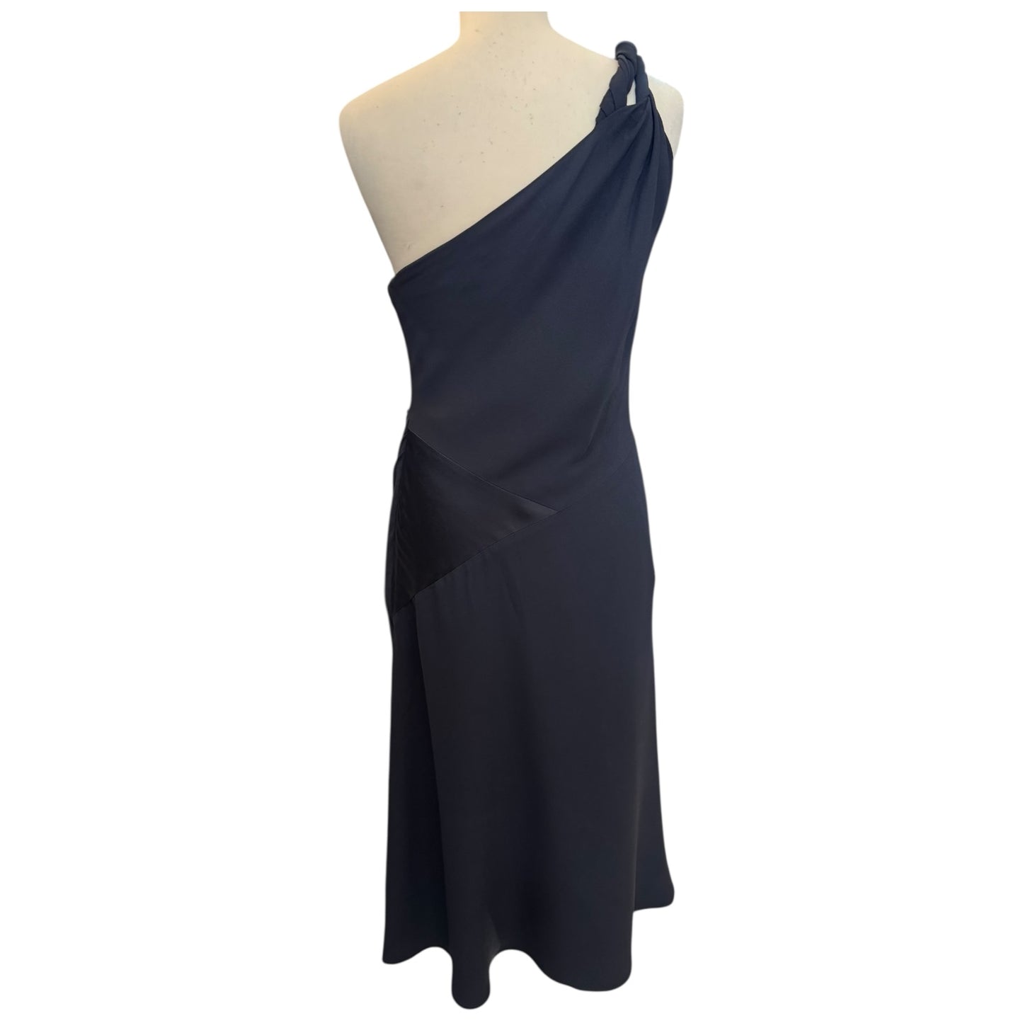 Versace Navy One Shoulder Dress - 12