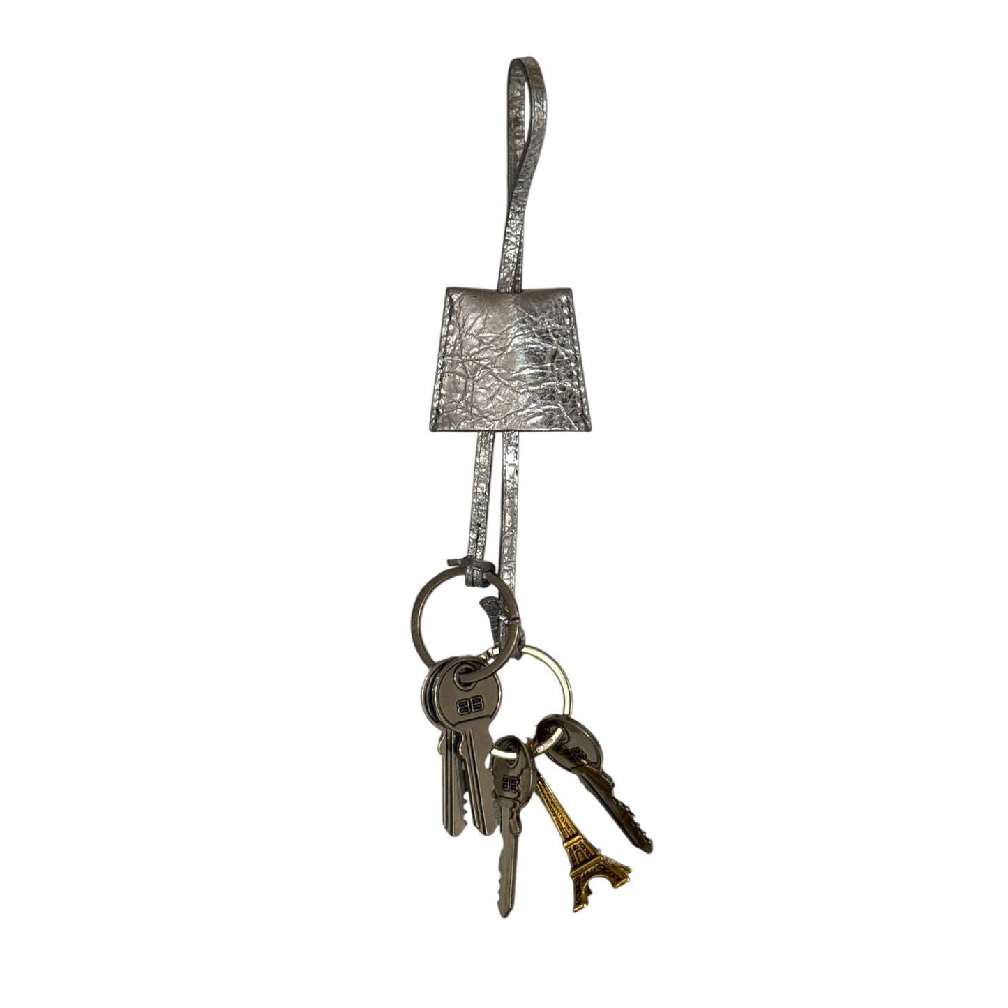 Balenciaga Silver Key Chain