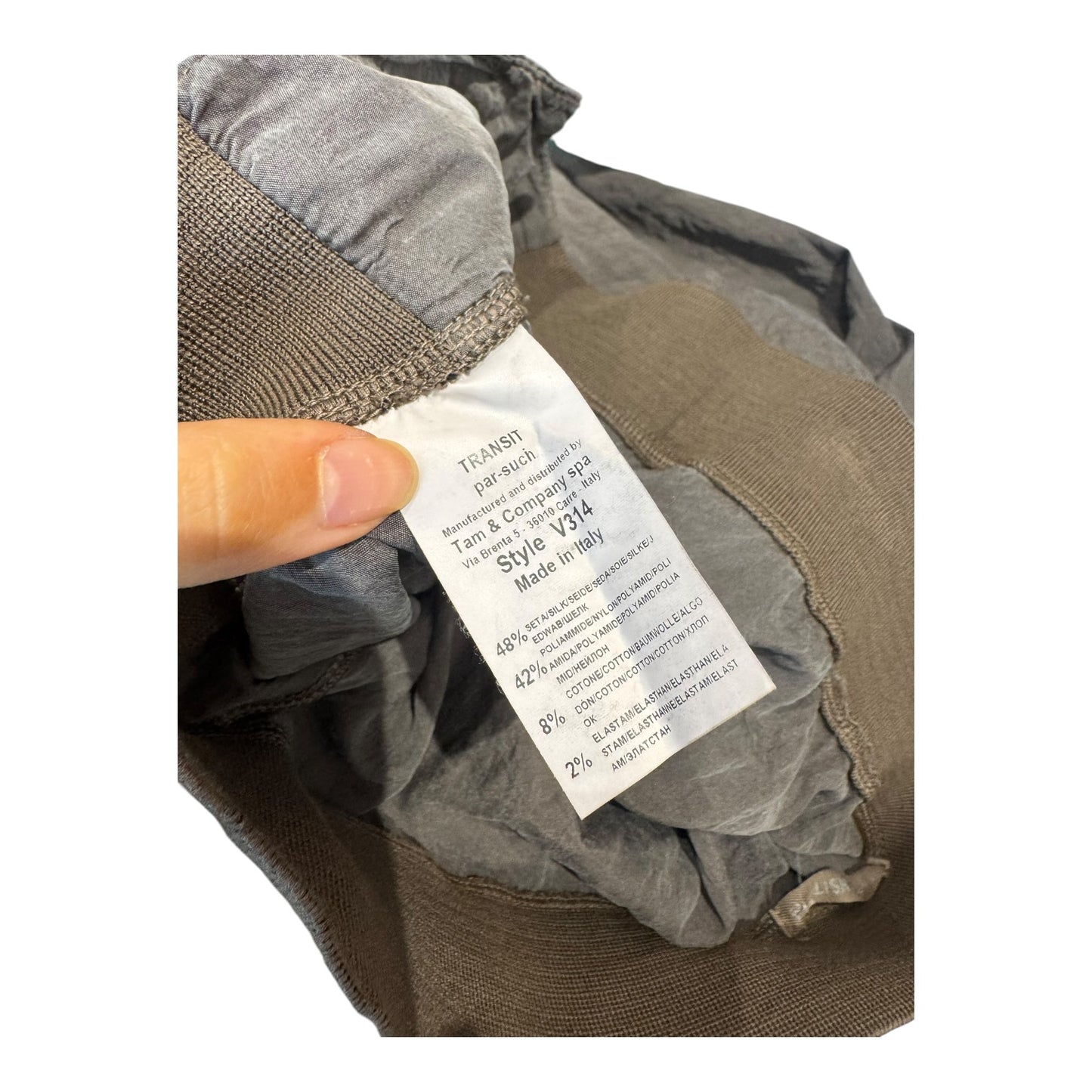 Transit Brown Silk Blend Skirt - 14
