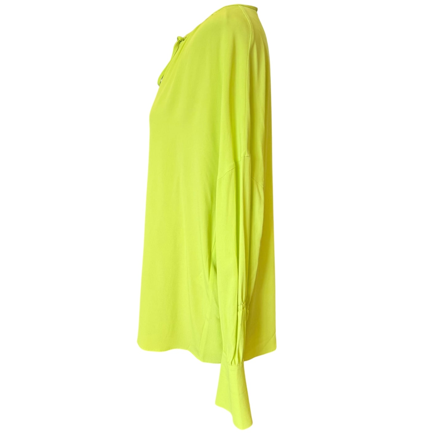 Luisa Cerano Green Silk Blend Top - 14 - NEW