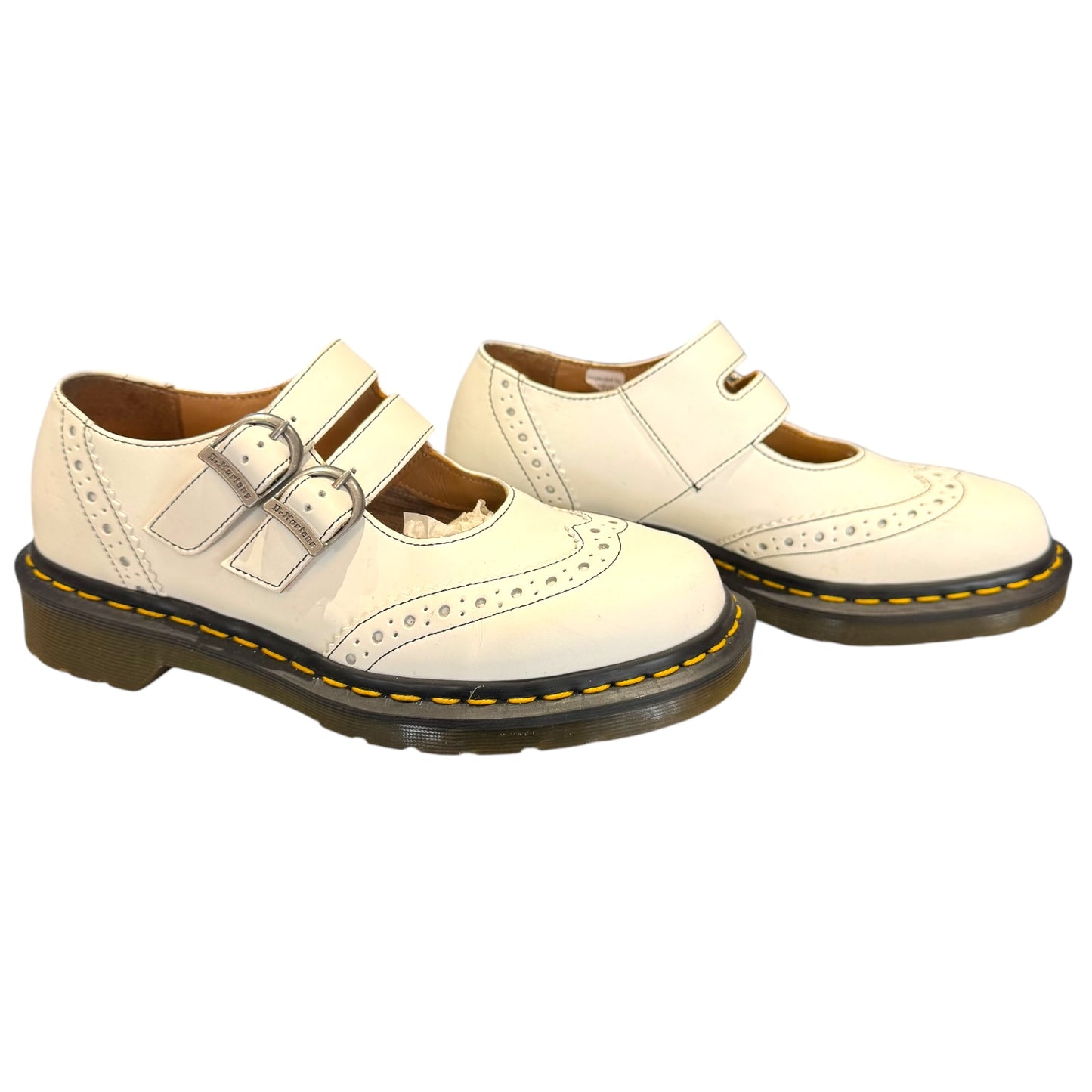 Dr Martens X Commes des Garcons White Mary Janes - 38 / 5