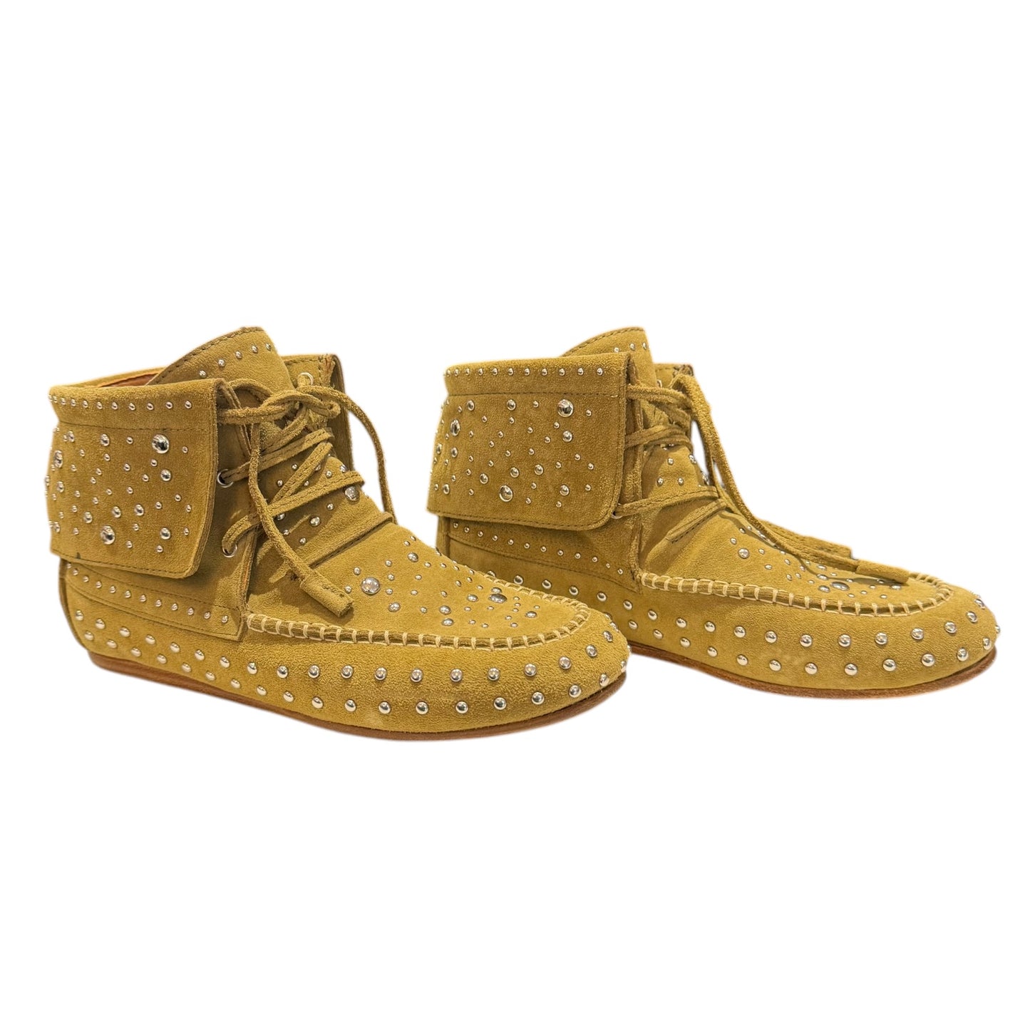 Zadig & Voltaire Studded Moccasin Ankle Boots - 6