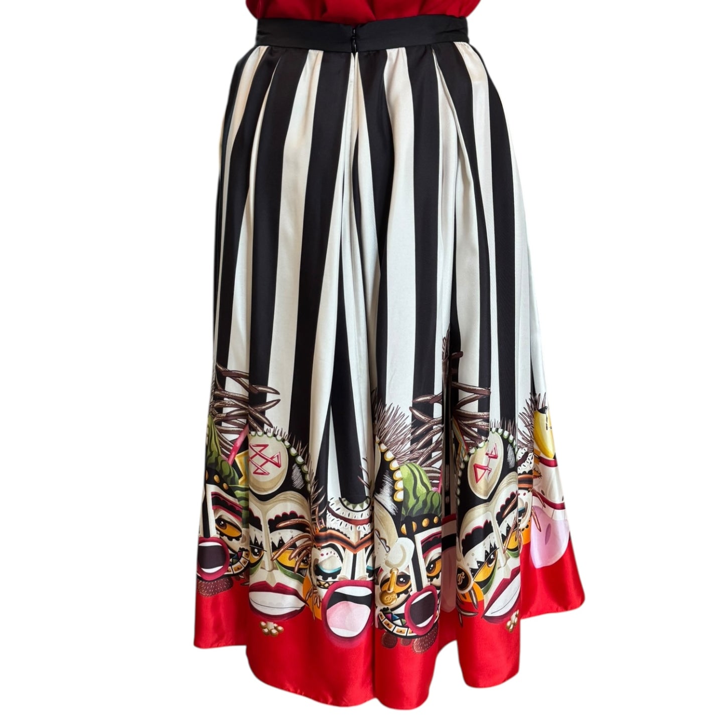 Dsquared Stripe Silk Skirt - 8/10