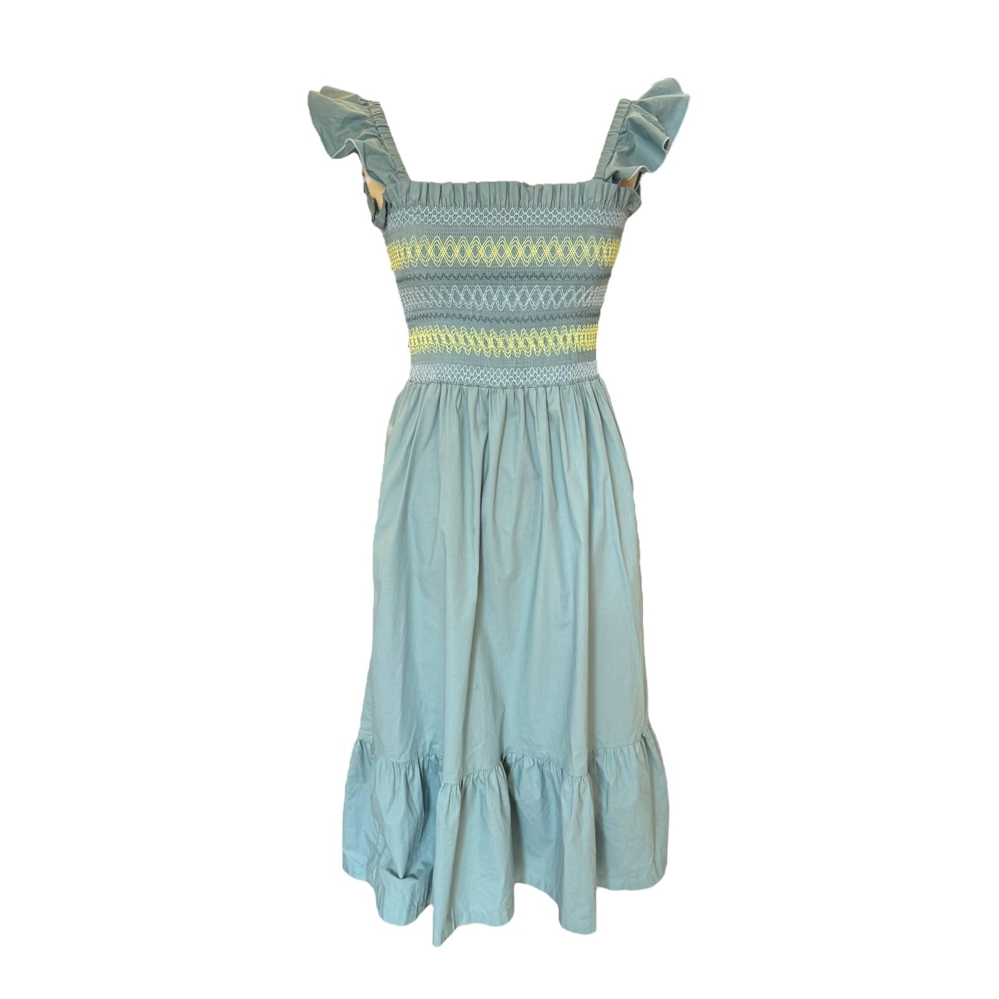 Paul Smith Blue Stretch Cotton Sun Dress - 10