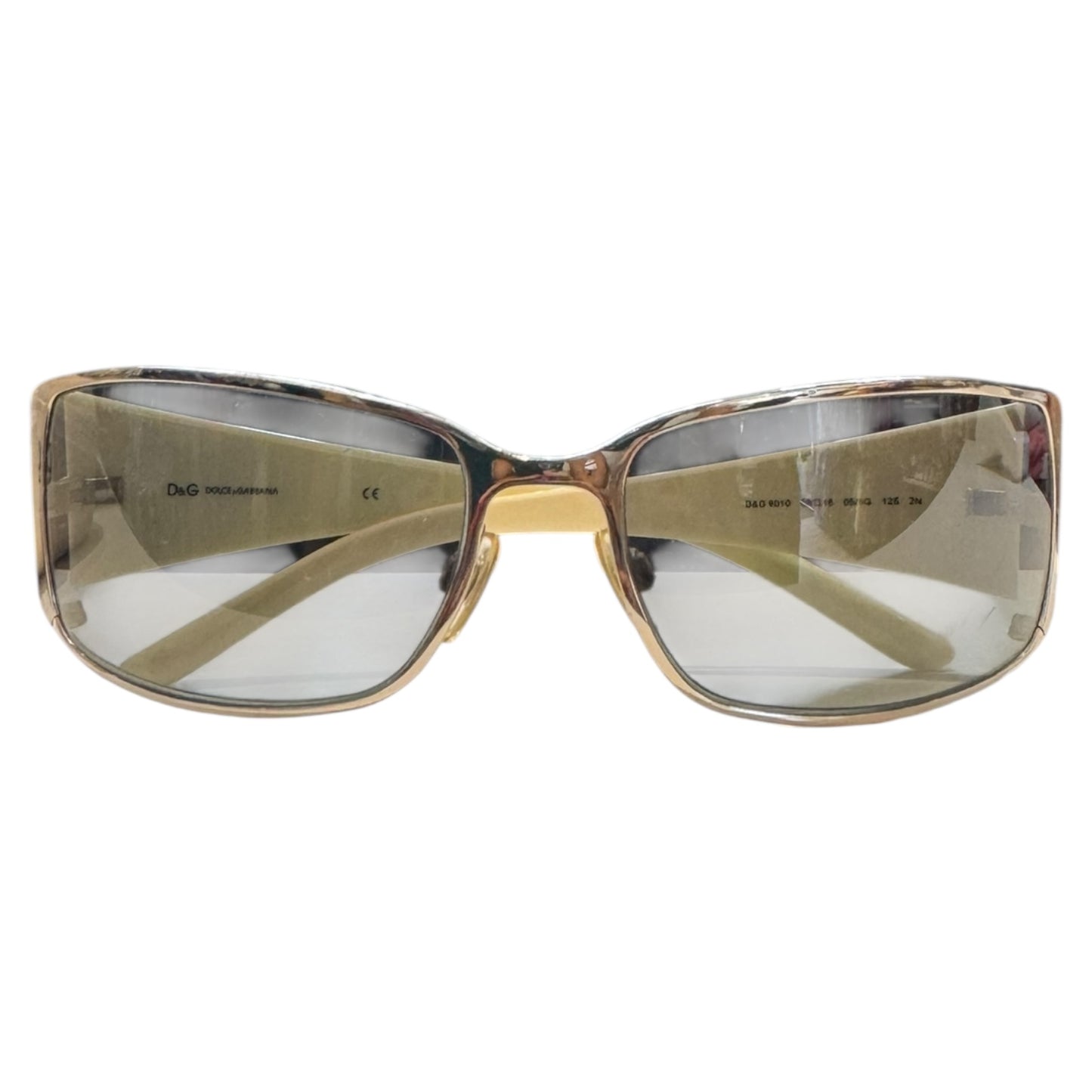 Dolce and Gabbana Silver and Cream Sunglasses