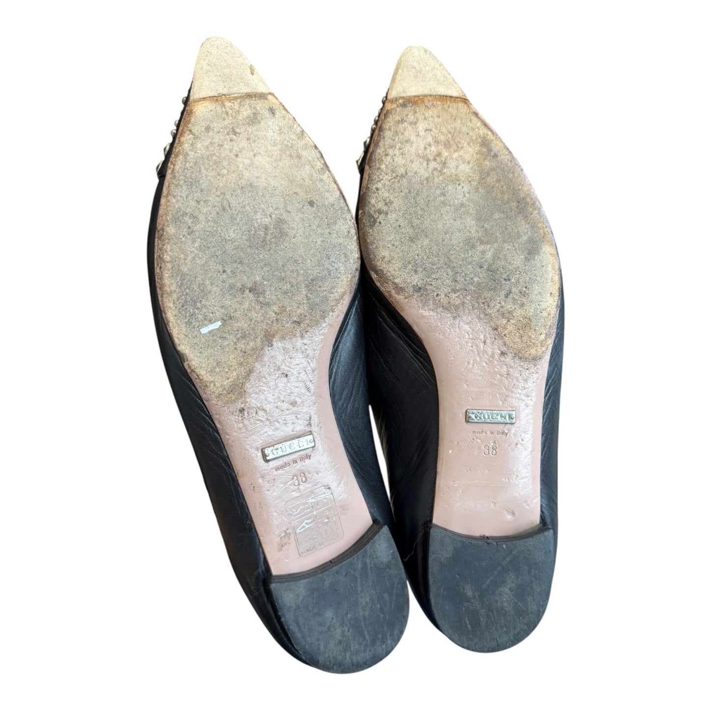 Gucci 'Caroline' Studded Flats - 38/5
