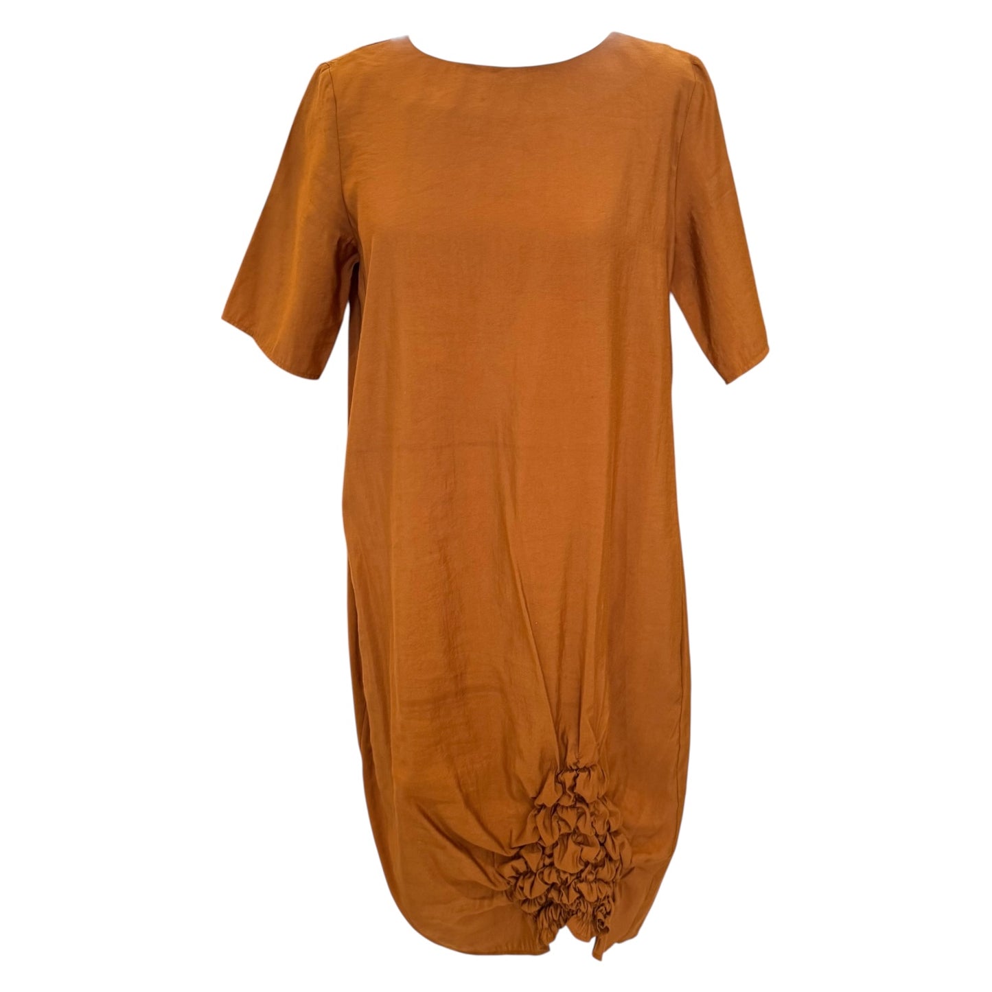 Cos Terracotta Dress with Gathered Hem - 8/10