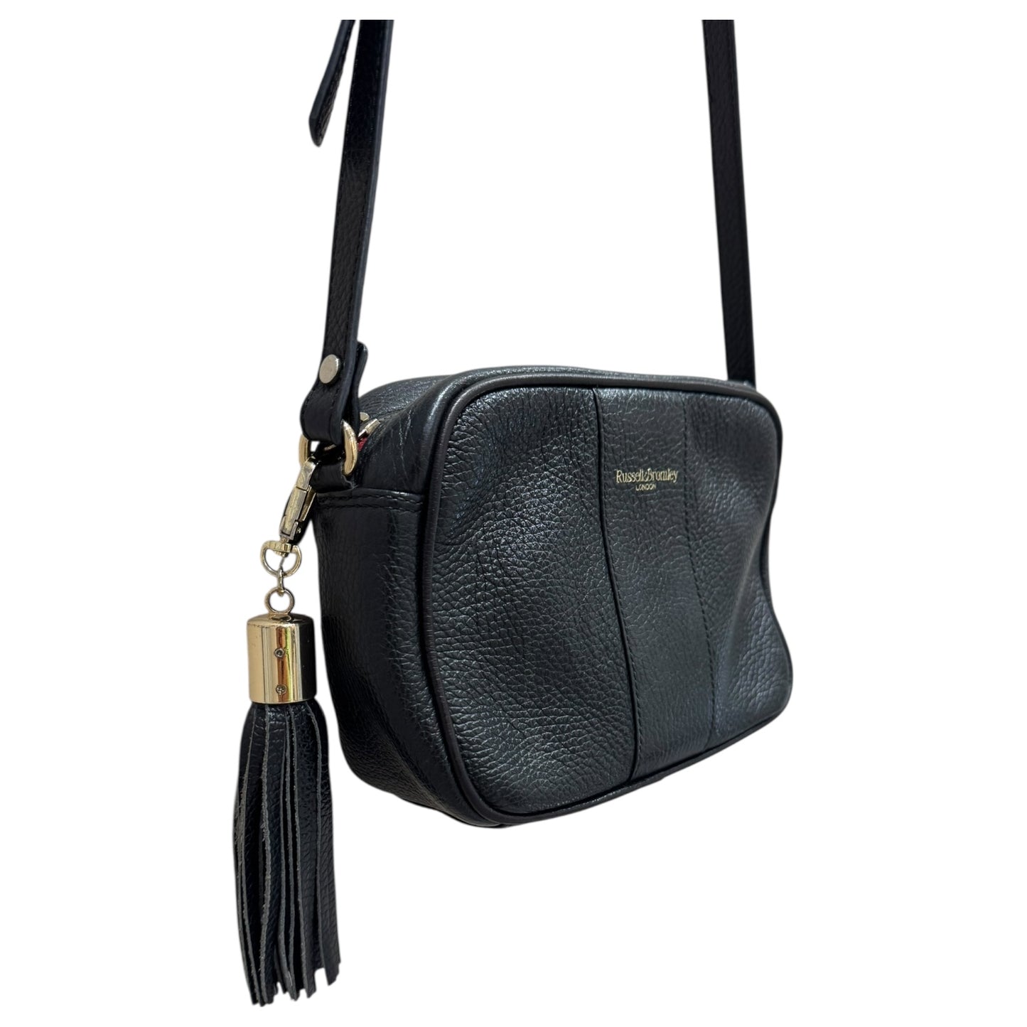 Russell & Bromley Black Camera Crossbody Bag