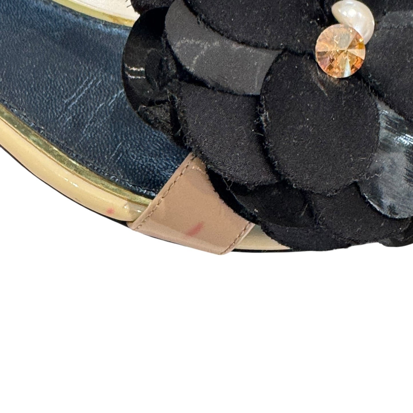 Lanvin Satin Flower Sandals - 37 / 4