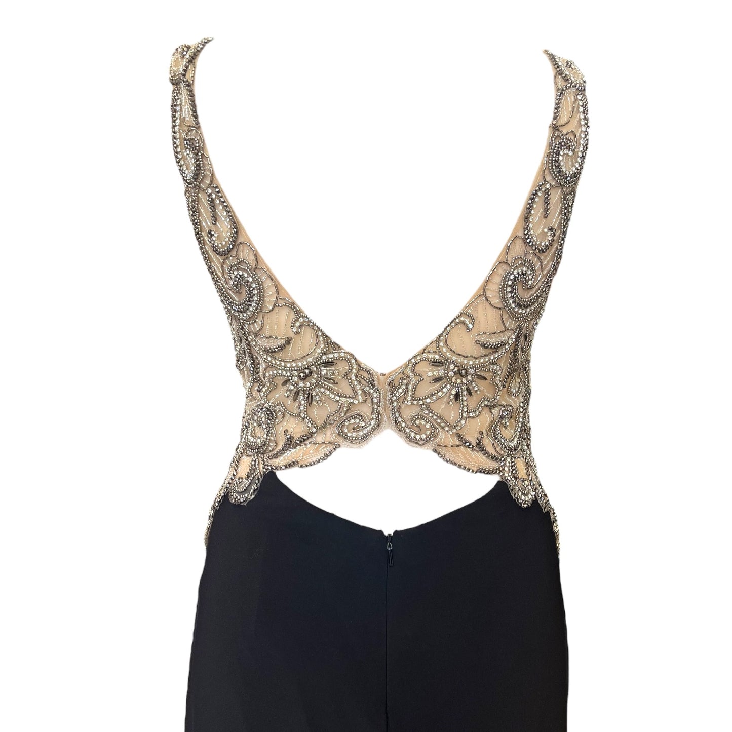 Gino Cerruti Black and Silver Formal Dress