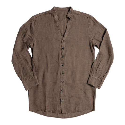 Athoa sh143 V Neck Linen Shirt - 10/12/14