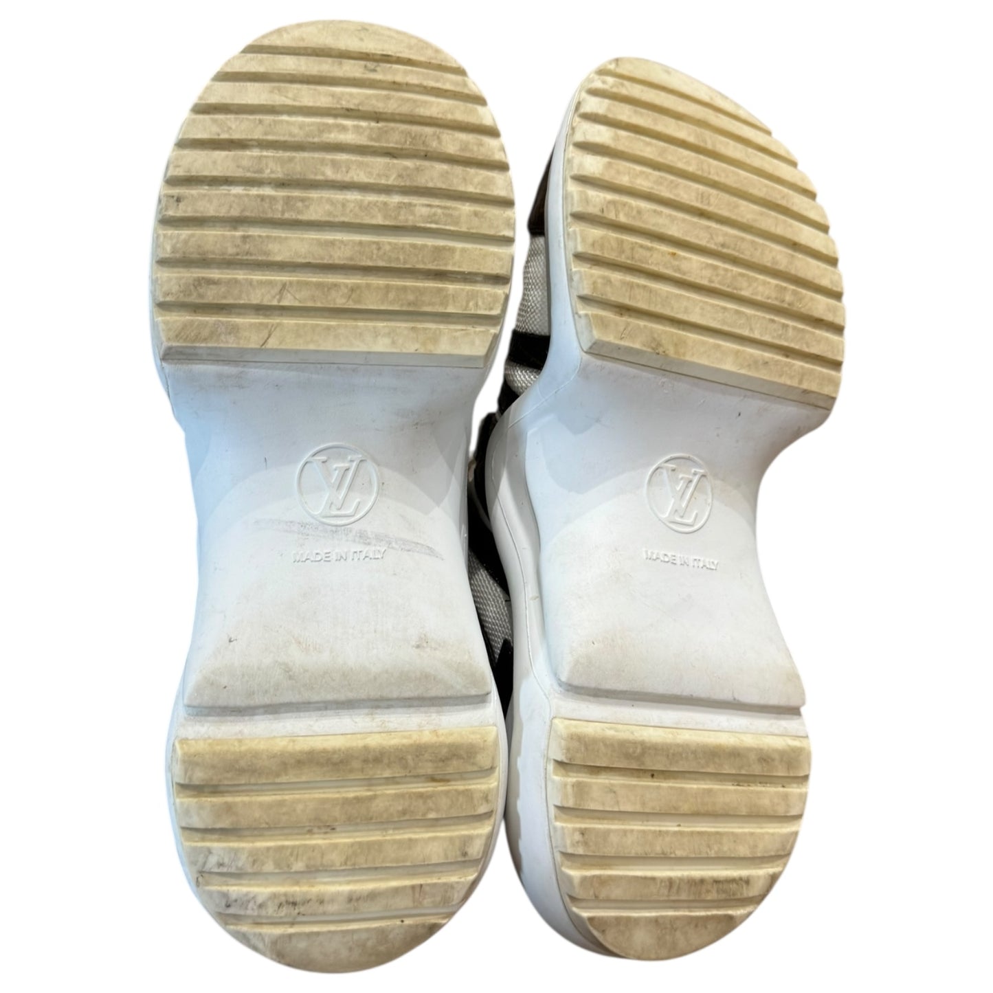 Louis Vuitton White and Brown Monogram Archlight Trainers - 37/4